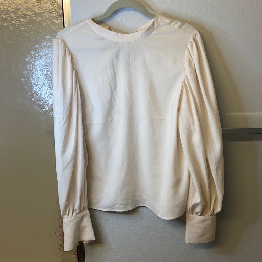 Cream colored business shirt